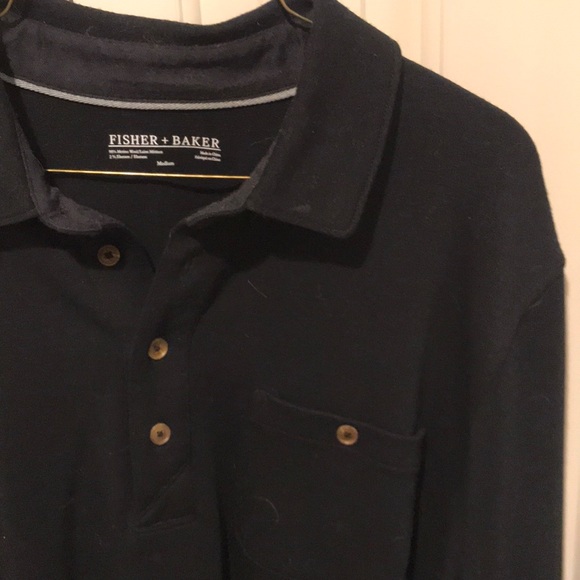 Rugby style merino wool sweater - Picture 3 of 3